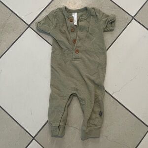 $5/30 Stylish Olive Kids Romper with Button Accents